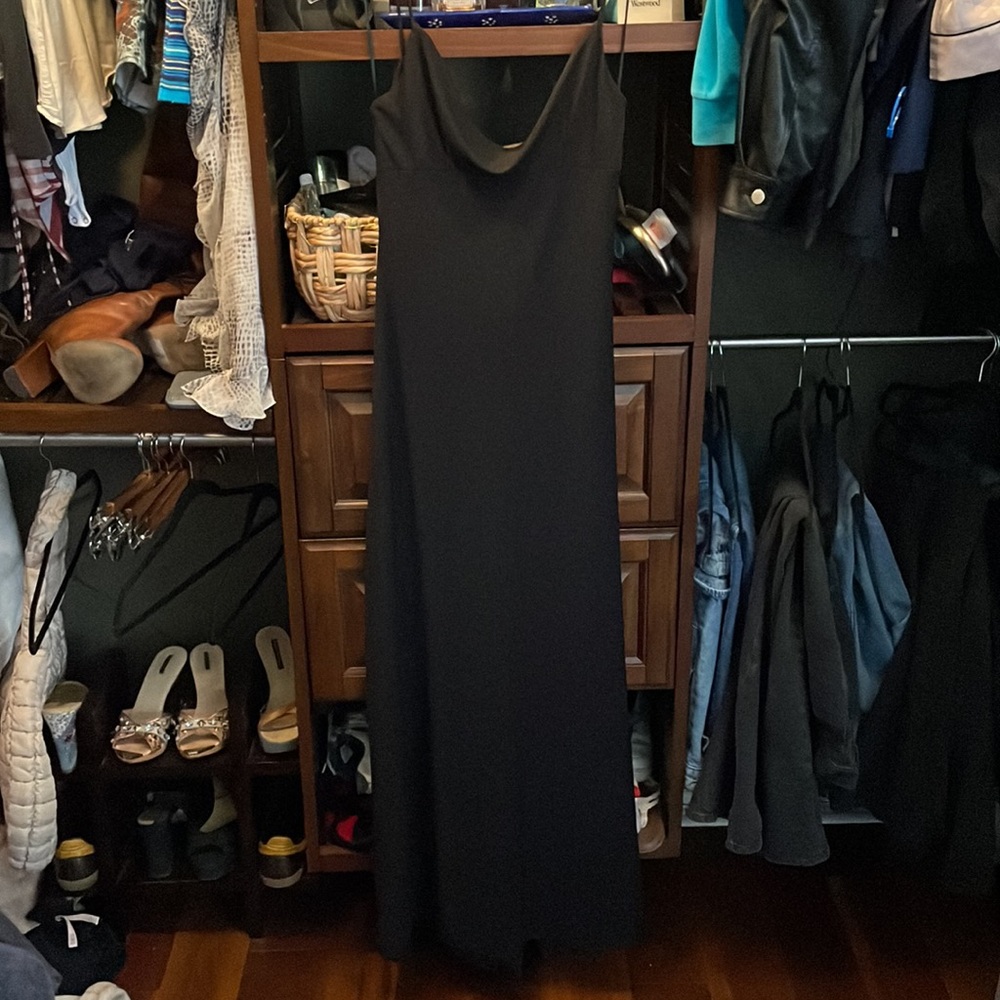 Zara Black tie dress with low back